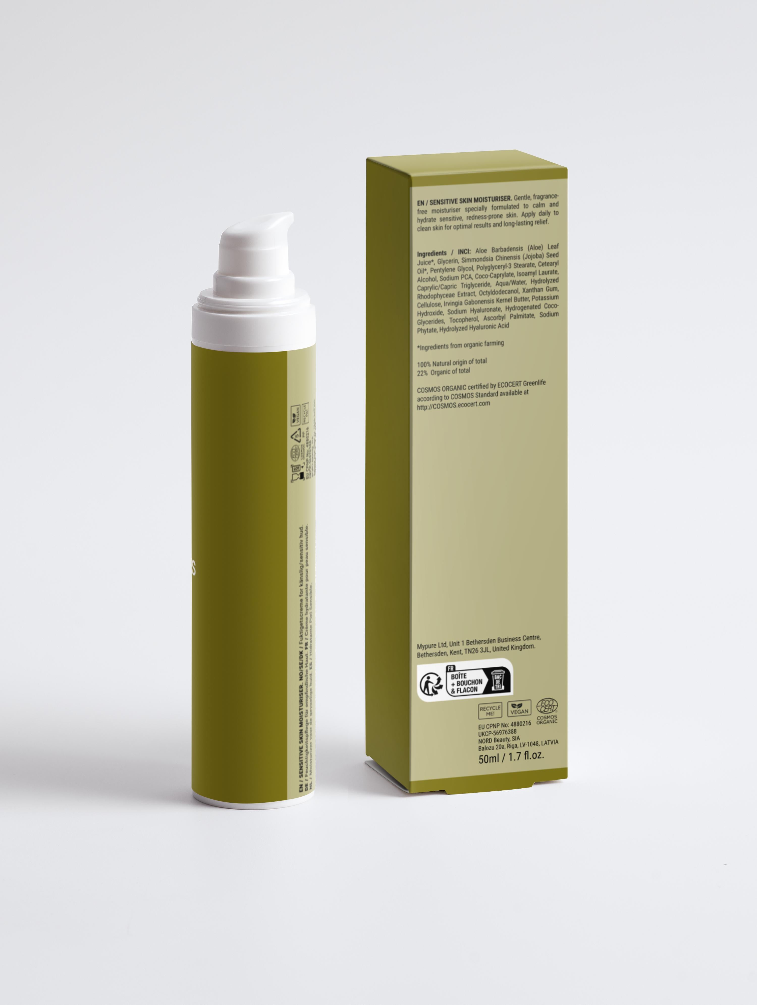 Sensitive Skin Moisturiser, Fragrance Free